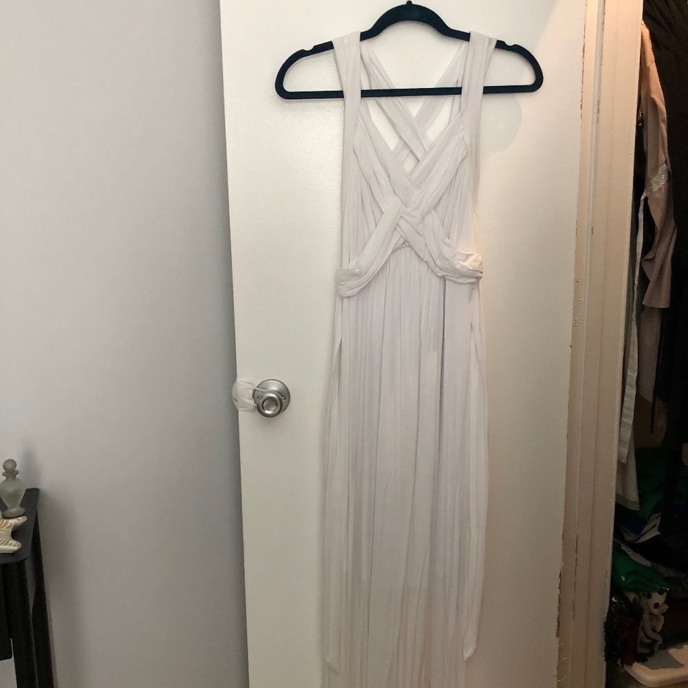 Motherhood maternity white maxi dress